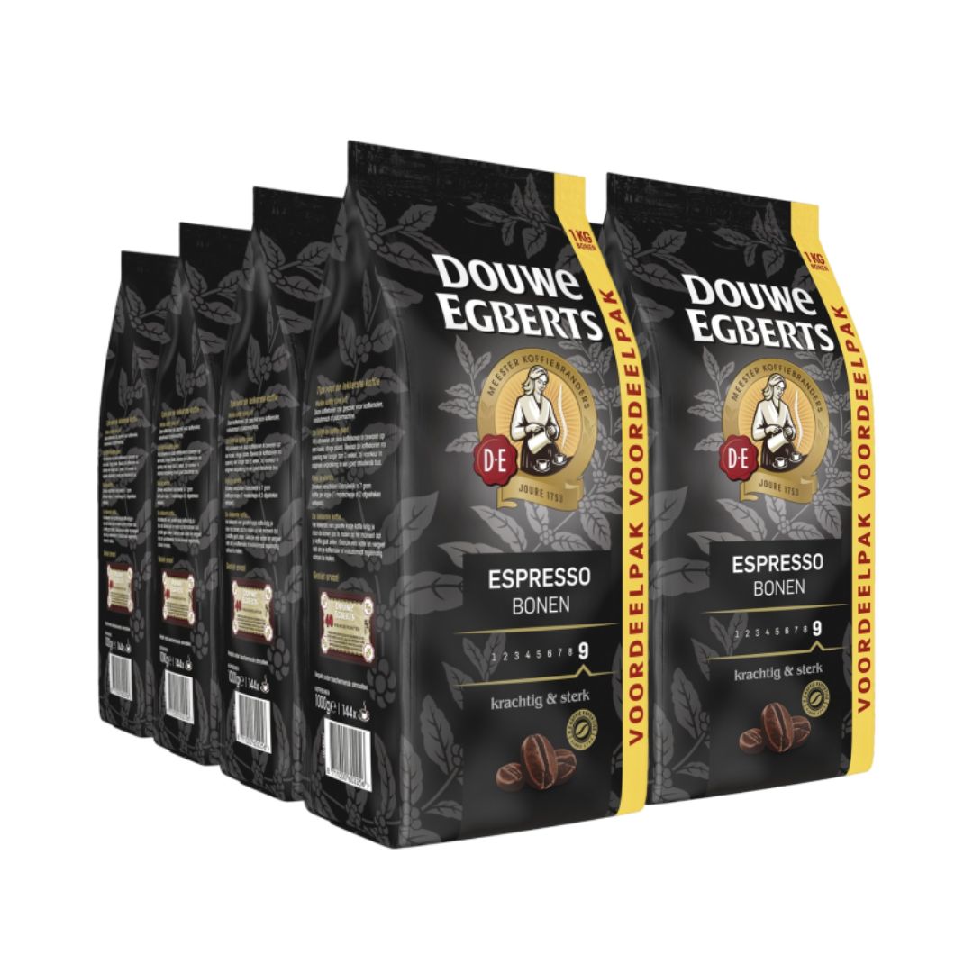 Douwe Egberts Espresso Koffiebonen - 4 x 1KG